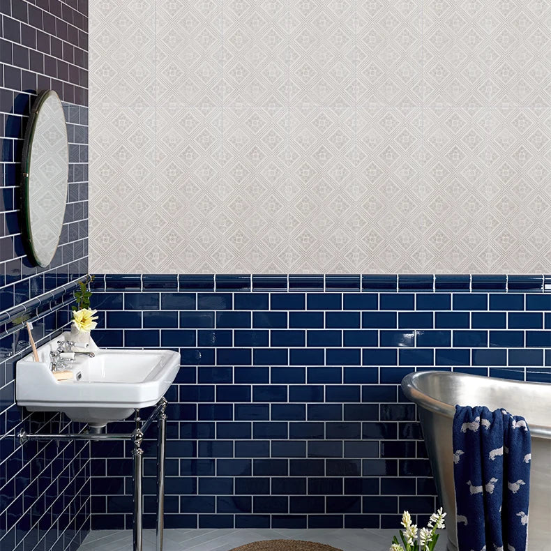 Architectural Elements Ceramic Arlington Court Wall Tile 70x28cm - Grey