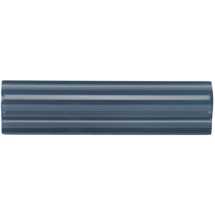 Ascot Blue Albert Moulding Ceramic Wall Tile 152x40mm - Gloss
