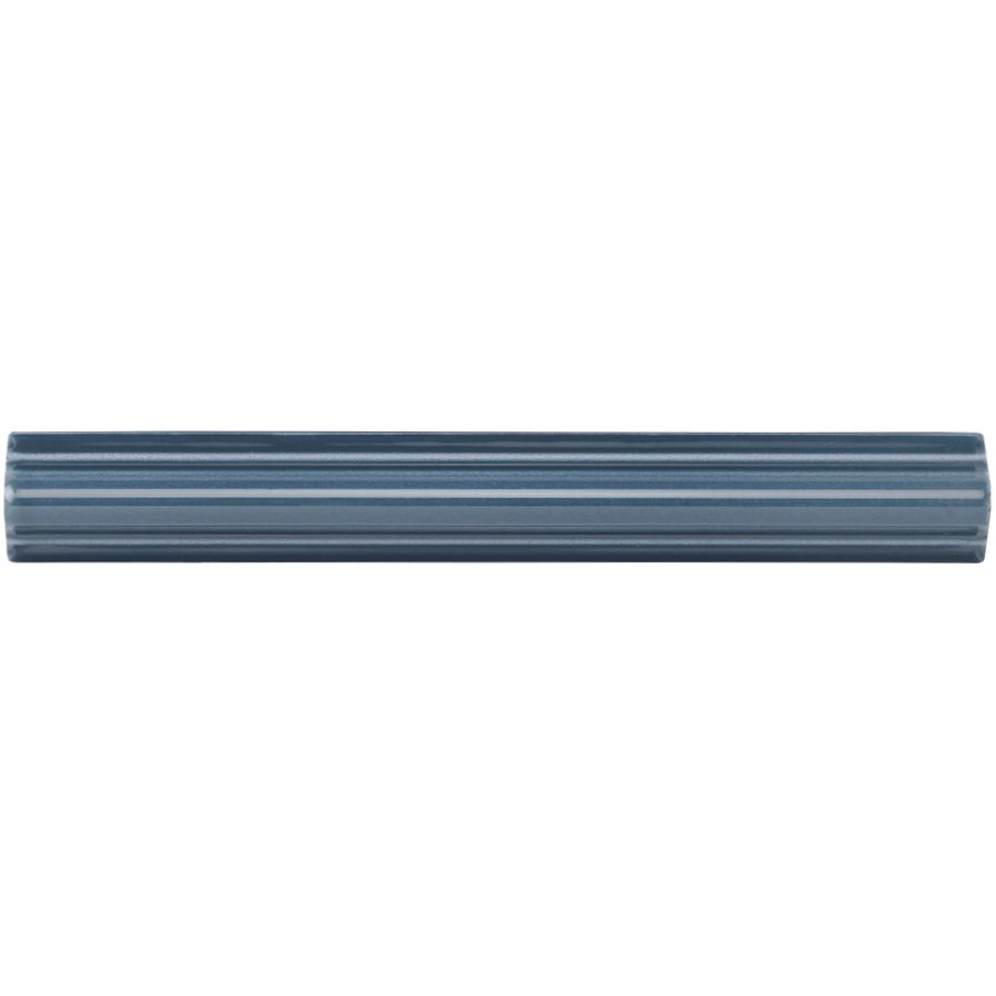 Ascot Blue Astragal Moulding Ceramic Wall Tile 152x21mm - Gloss
