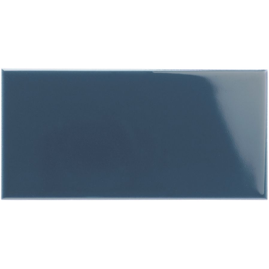 Ascot Blue Half Tile 152x76mm - Ceramic - Gloss