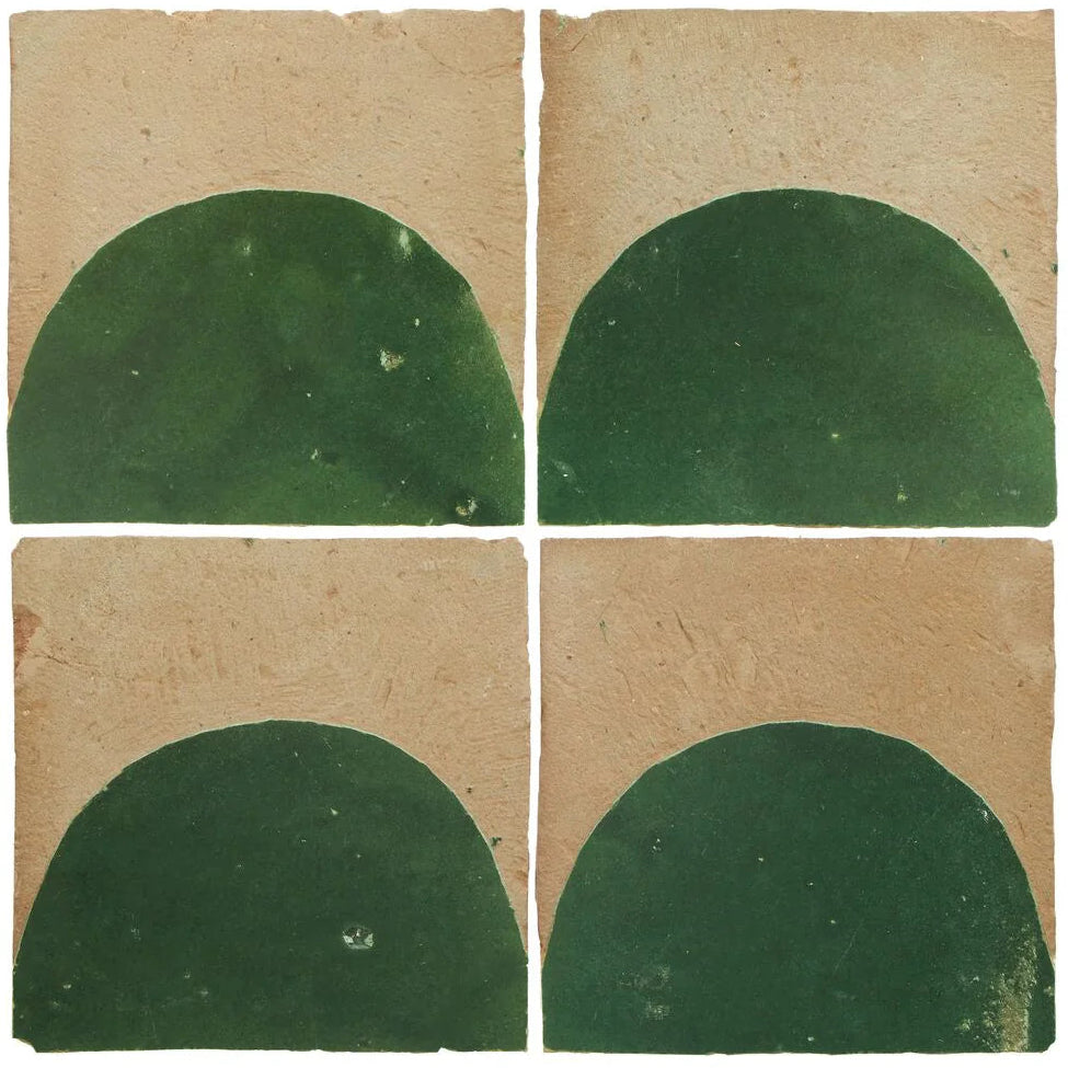 Medina Moss Green Belen Handmade Moroccan Zellige Tile