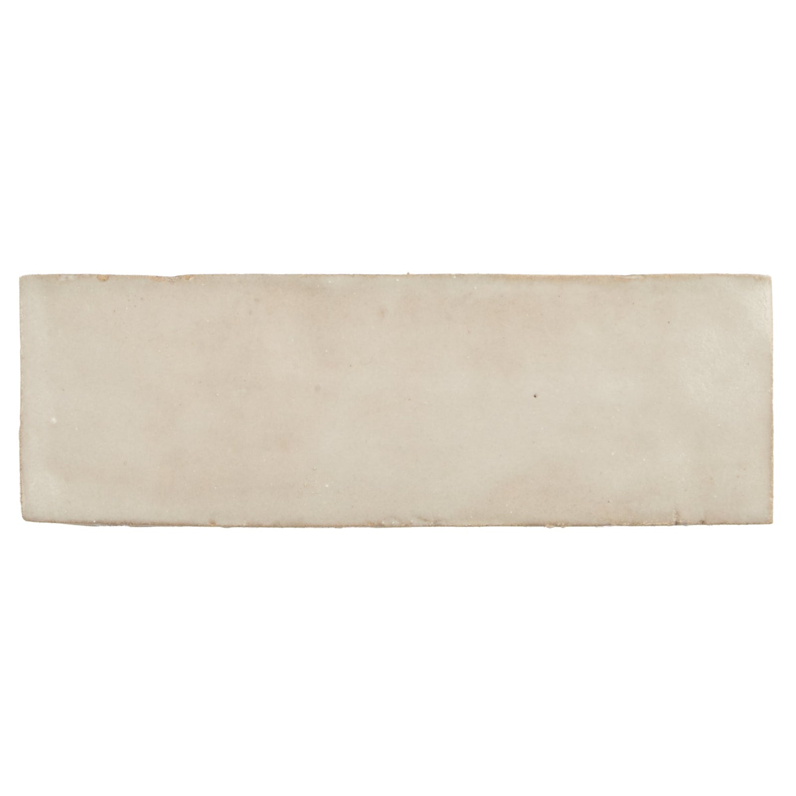 Medina Cloudy White Rectangle Handmade Moroccan Zellige Tile – detail view 8