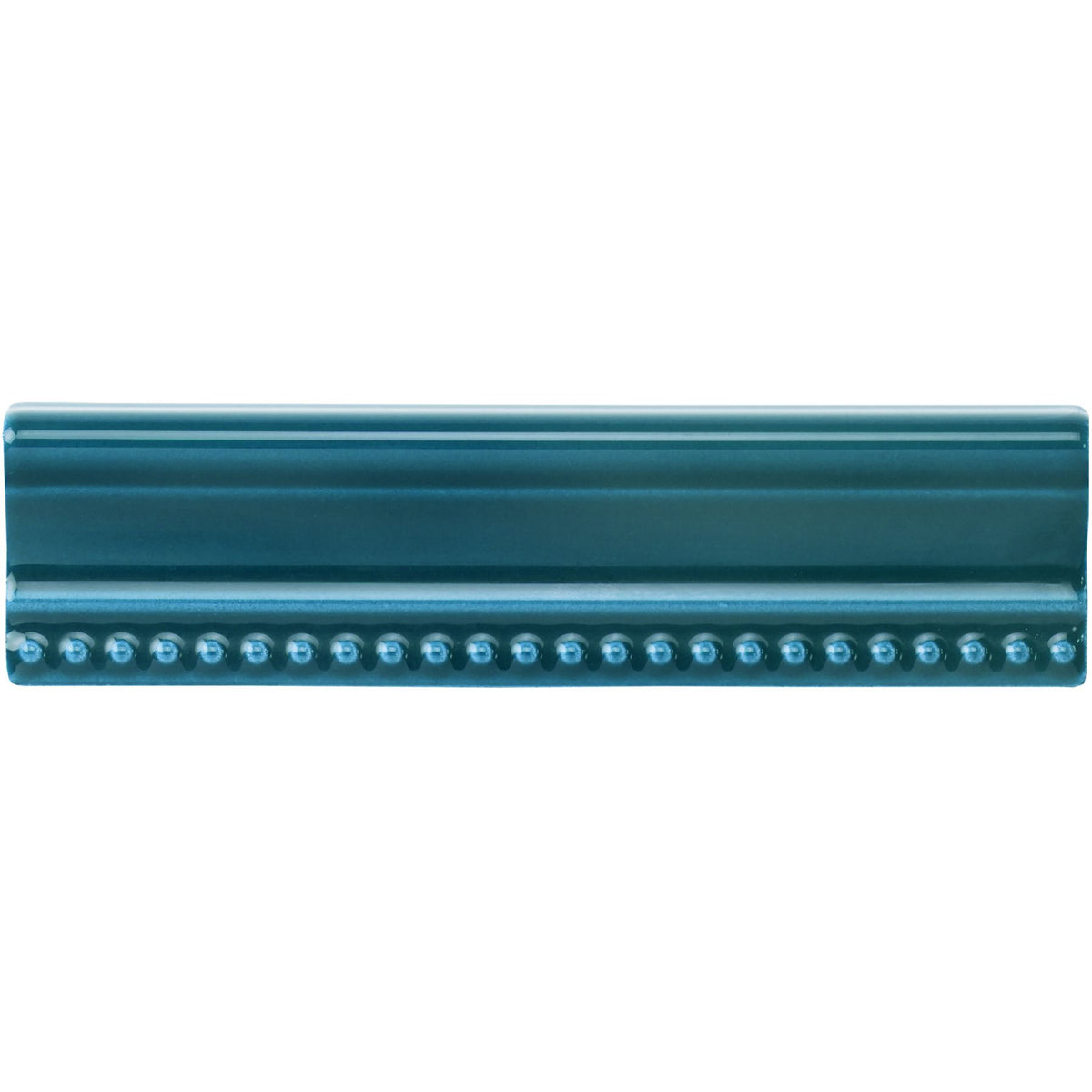 Baroque Blue Hogarth Moulding Ceramic Wall Tile 152x38mm