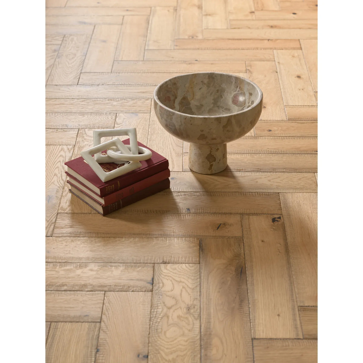 Goodrich Cottage Oak herringbone room setting