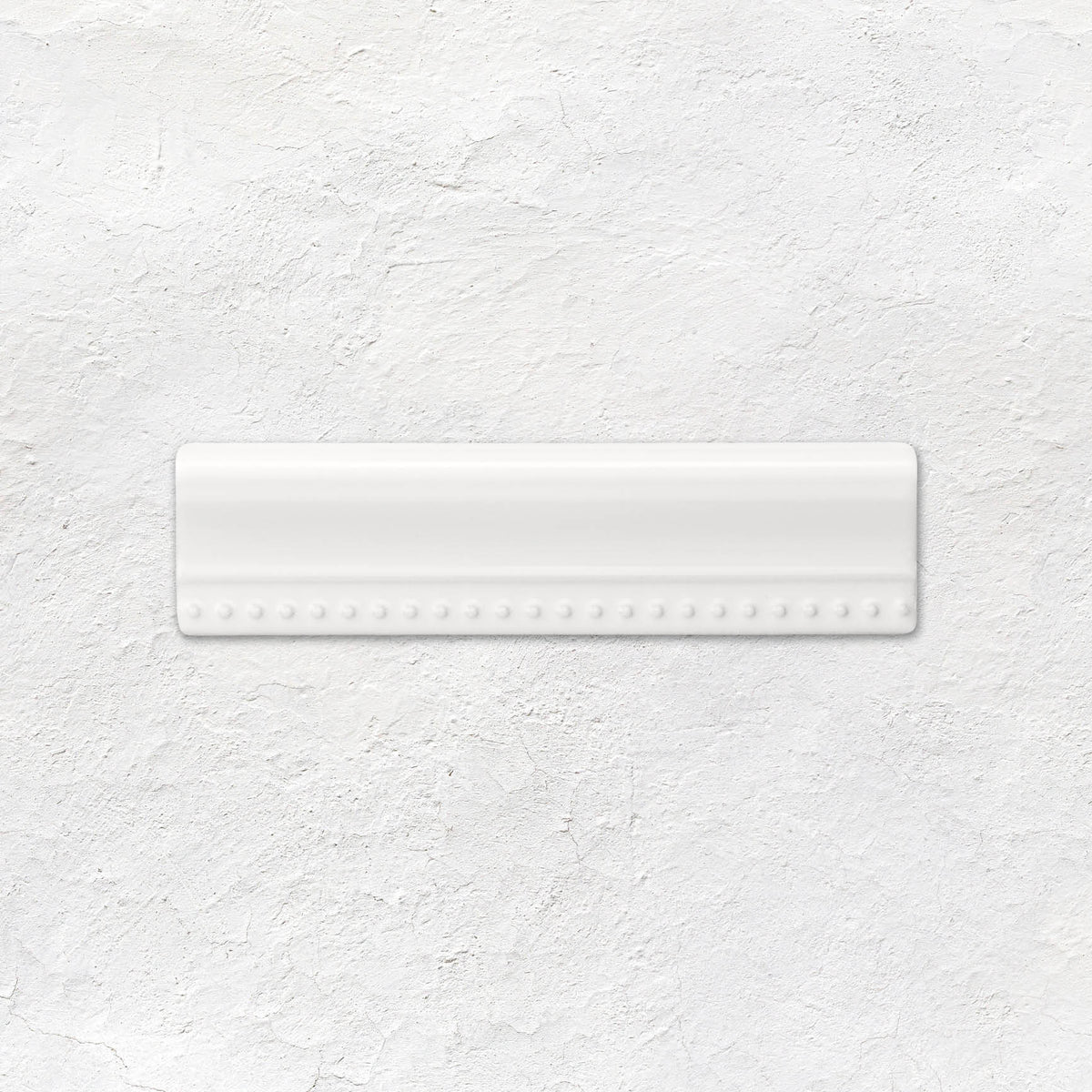 Brilliant White Hogarth Moulding Ceramic Wall Tile 152x38mm