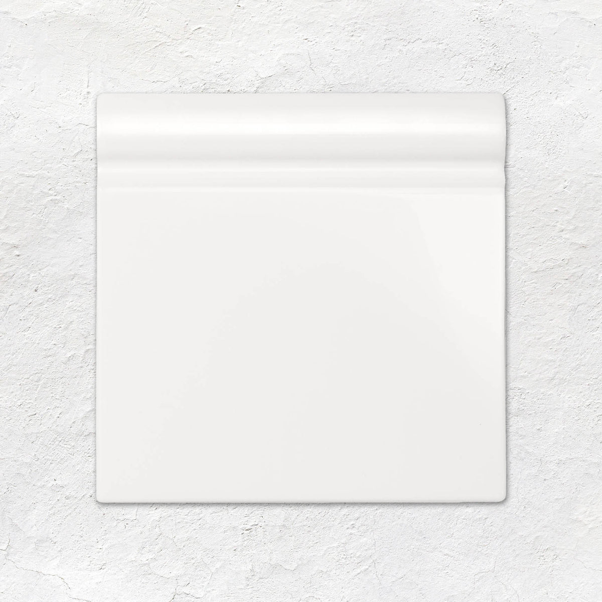Brilliant White Skirting Tile 152x152mm - Ceramic - Gloss