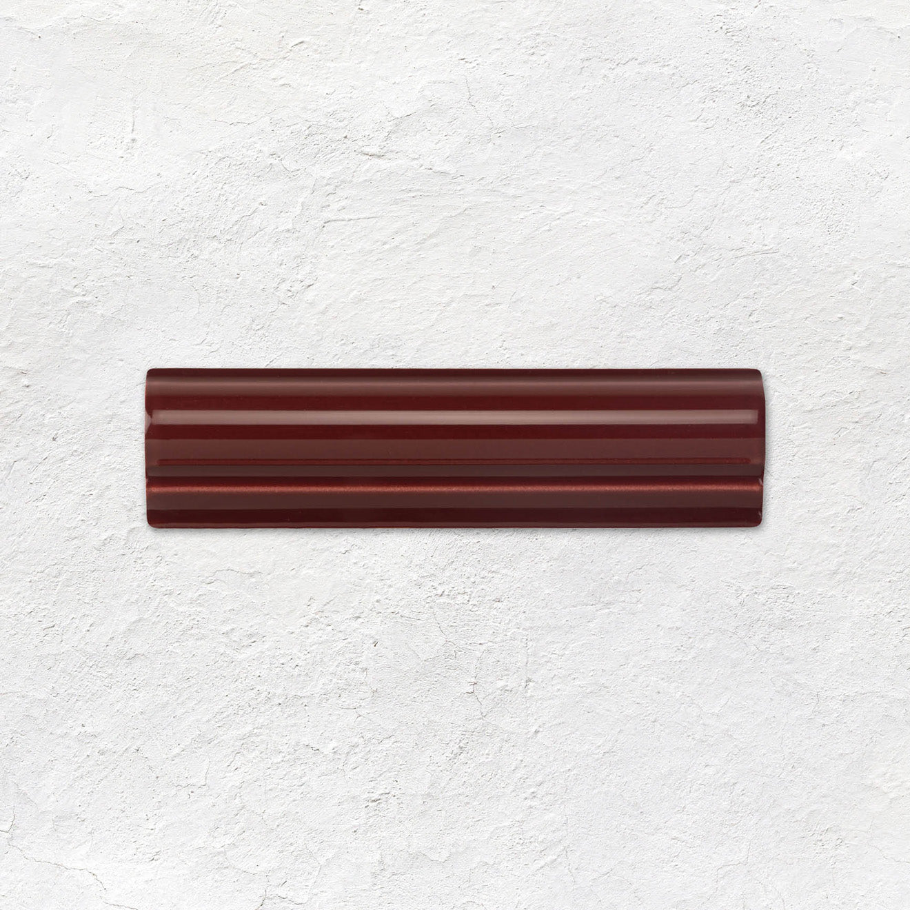 Burgundy Albert Moulding Ceramic Wall Tile 152x40mm