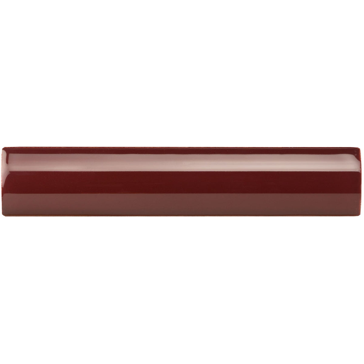 Burgundy External Corner Trim Ceramic Wall Tile 152x30mm - Gloss - Red