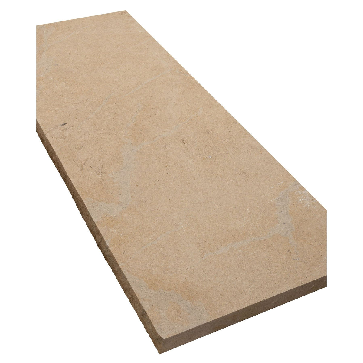 Buscot Limestone Cropped Coping with rustic split edge