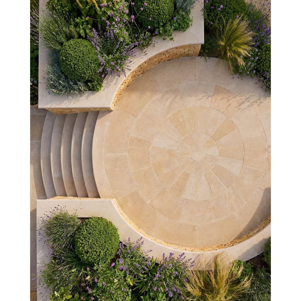 Buscot Limestone Tumbled & Etched Bullnose Coping 40x100cm - image 4