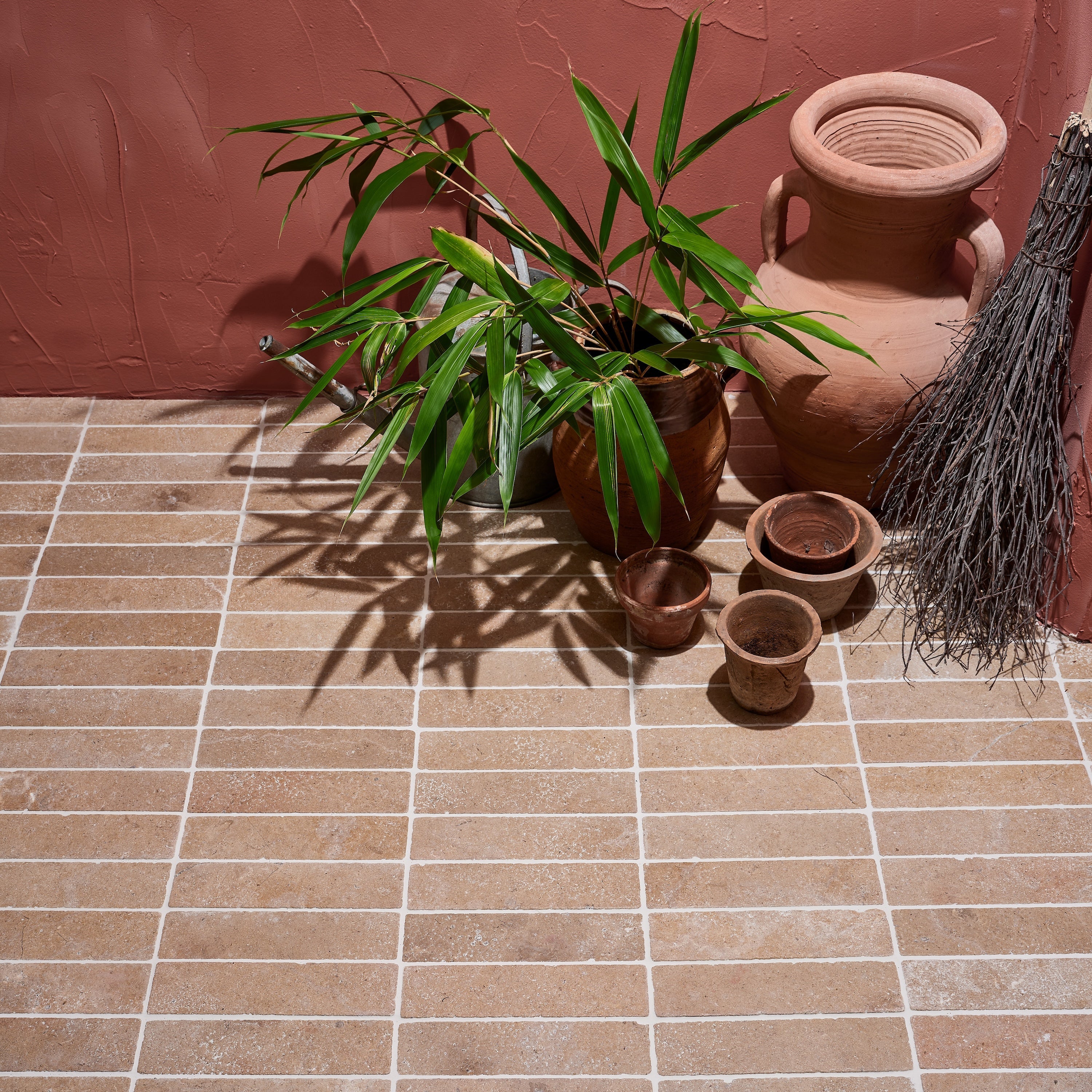 Buscot Limestone Parquet Tumbled & Etched Finish – detail view 2