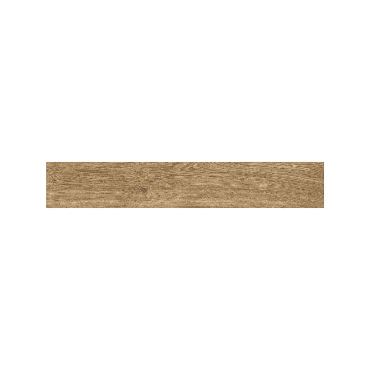 Close detail of grain and knots on a Cotswold Oak wood effect porcelain plank