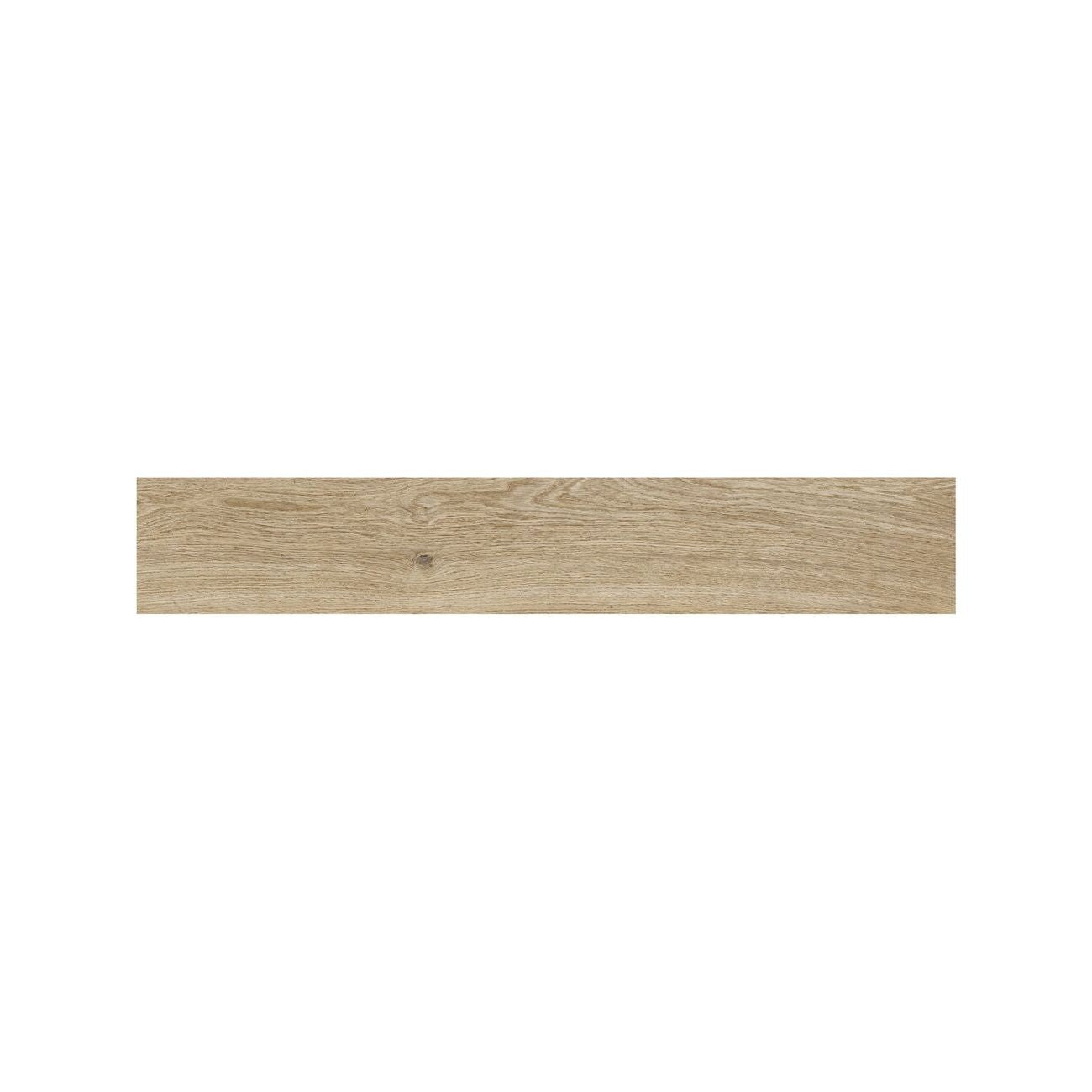 Pale Sycamore wood effect plank tiles laid across a kitchen floor, Fired Earth Cotswold