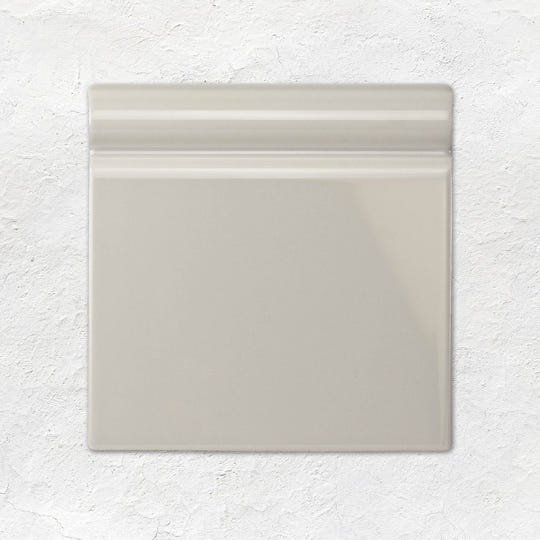 Chancel Grey Skirting Tile 152x152mm - Ceramic - Gloss