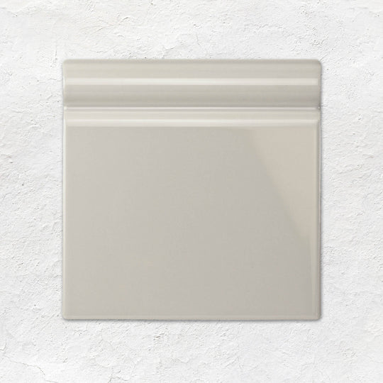 Chancel Grey Skirting Tile 152x152mm - Ceramic - Gloss