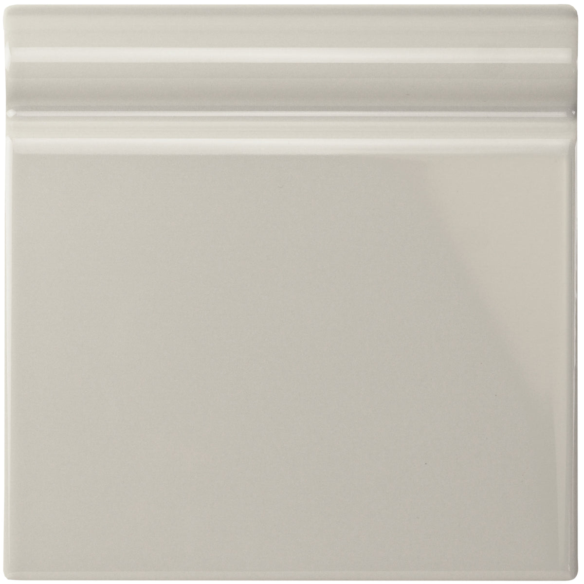 Chancel Grey Skirting Tile 152x152mm - Ceramic - Gloss