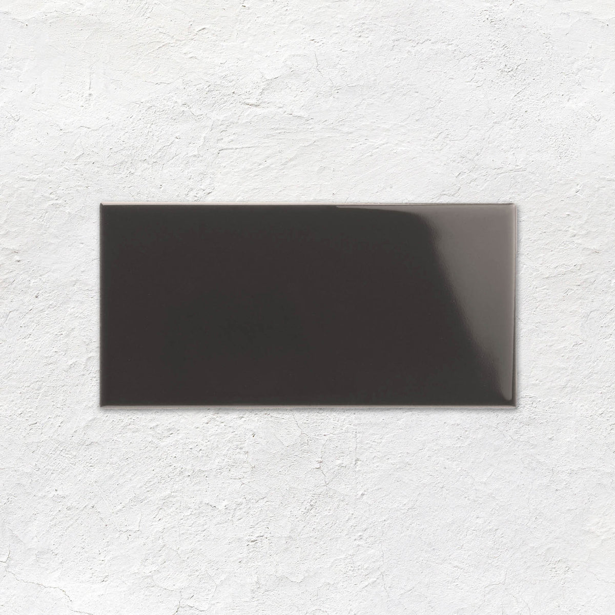 Charcoal Grey Half Tile 152x76mm - Ceramic - Gloss