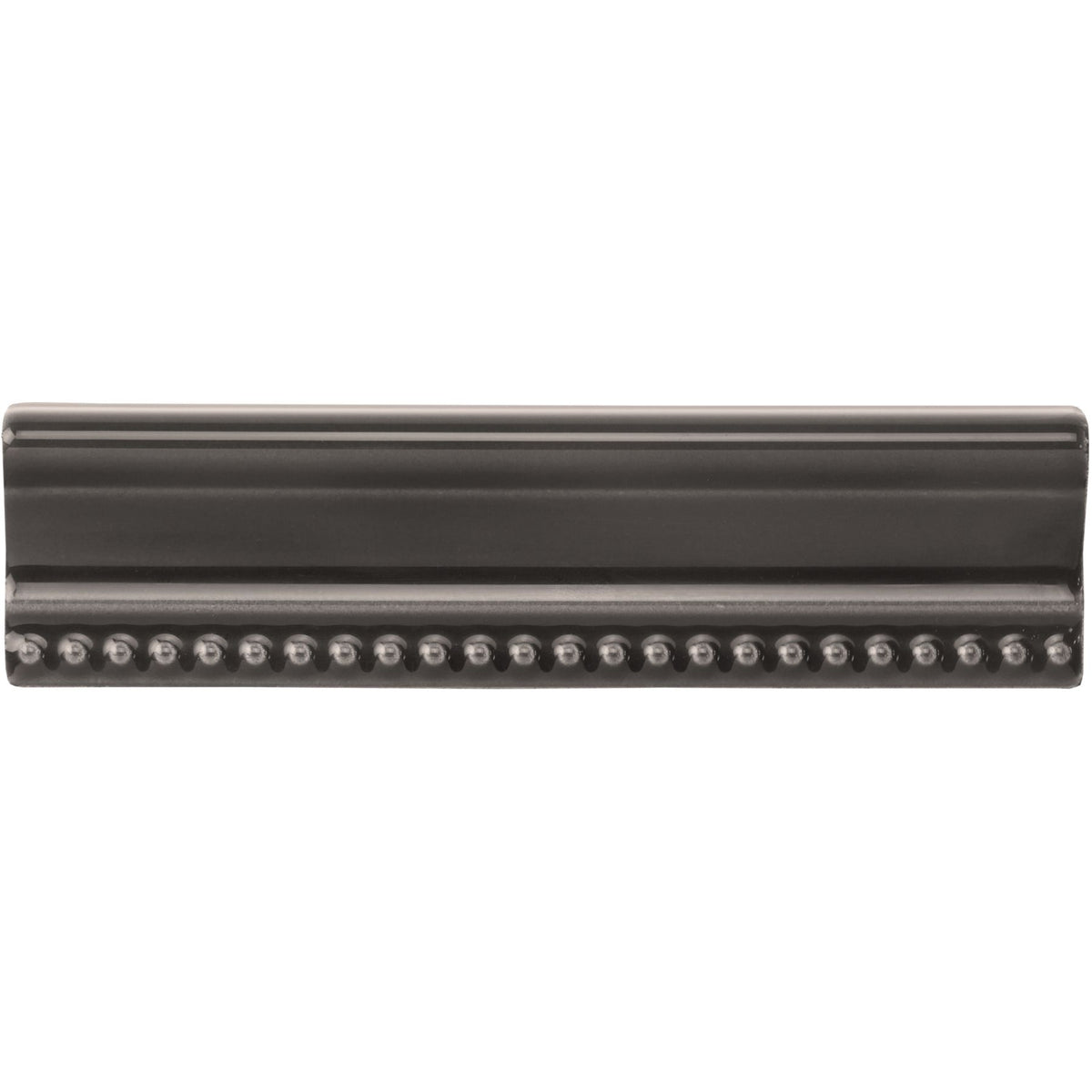 Charcoal Grey Hogarth Moulding Ceramic Wall Tile 152x38mm - Gloss
