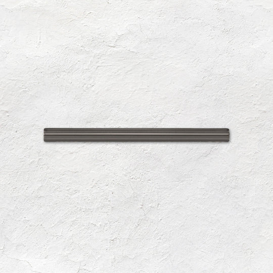 Charcoal Grey Omega Moulding Ceramic Wall Tile 152x12mm - Gloss