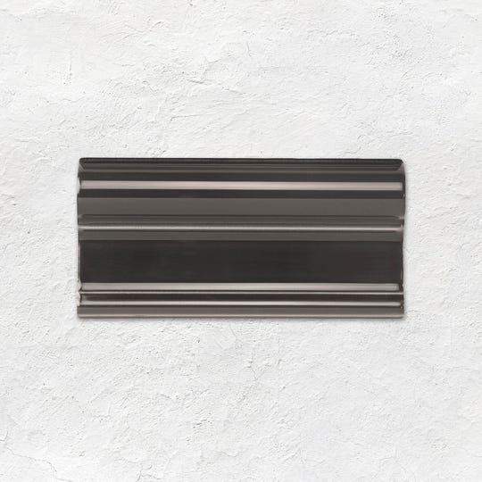 Charcoal Grey Victoria Moulding Ceramic Wall Tile 152x75mm - Gloss