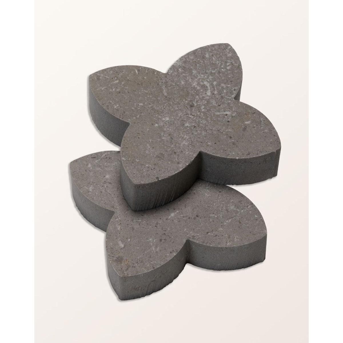 Hazlebury Limestone clover cabochon detail