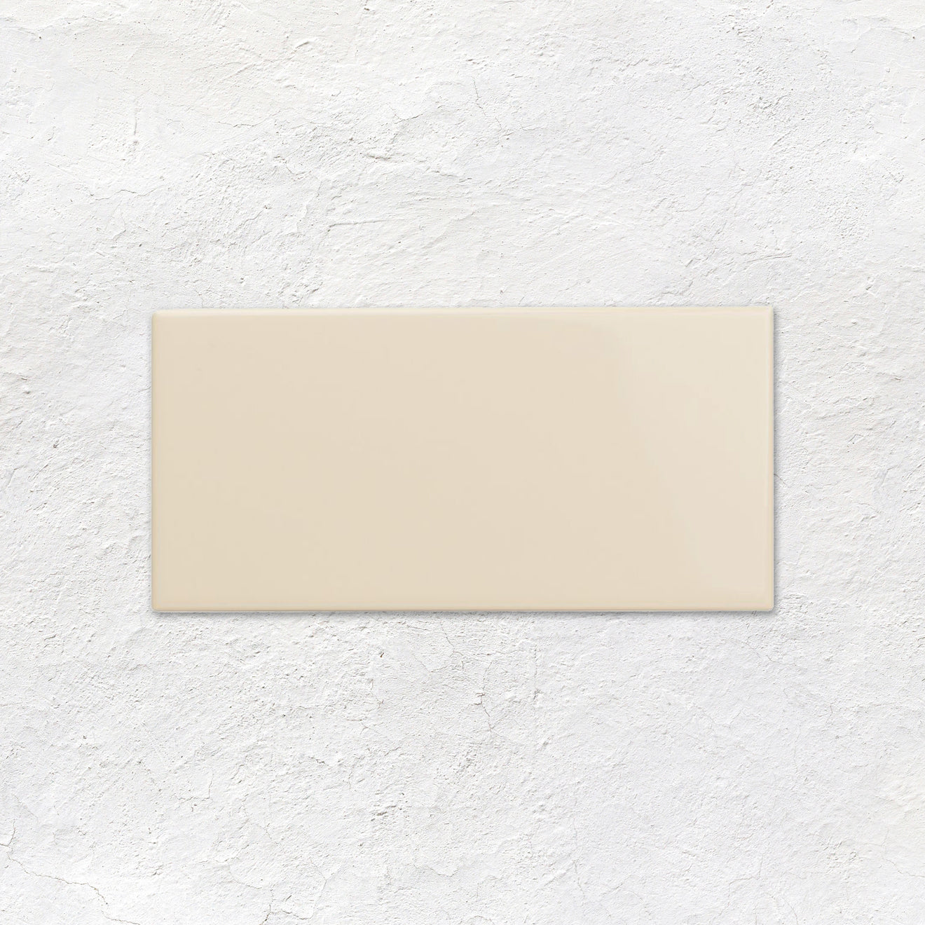 County White Rounded Long Edge Ceramic Wall Tile
