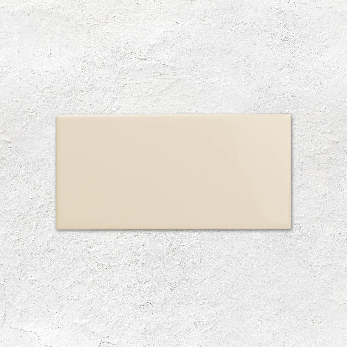 County White Rounded Short Edge Ceramic Wall Tile
