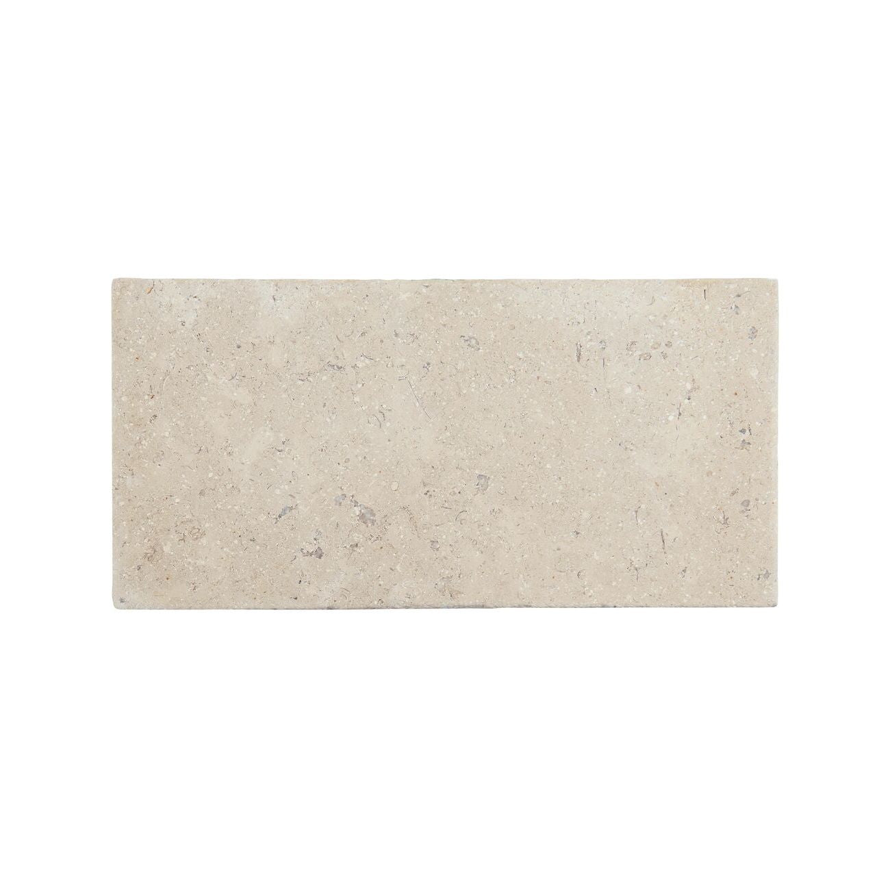 Dijon tumbled limestone 40.6 x 20.3cm cream and beige natural stone surface texture
