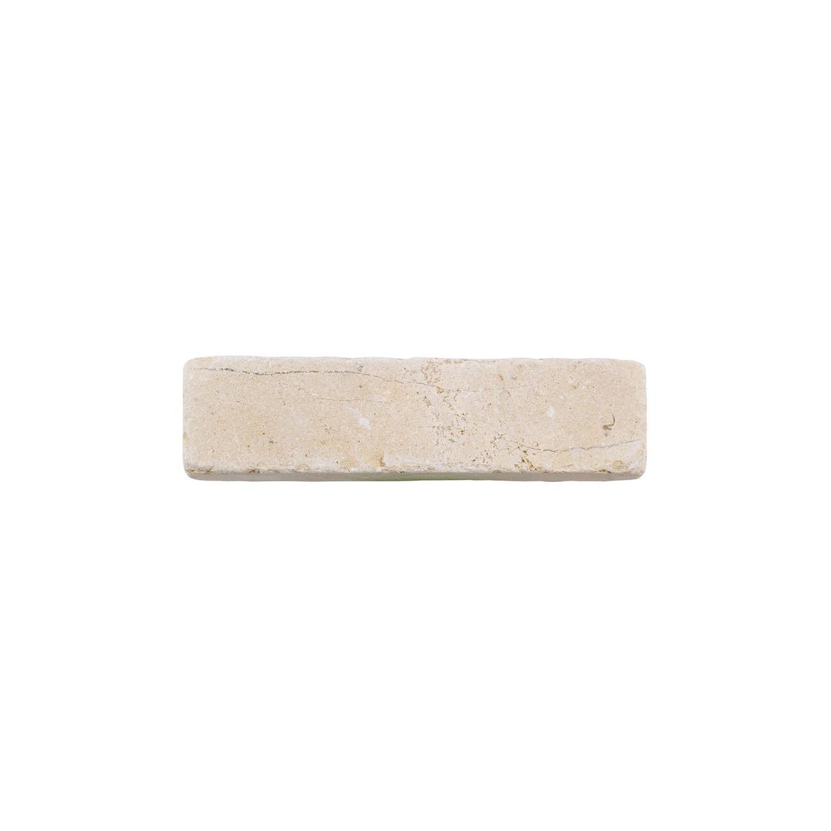Dijon tumbled limestone 20 x 5cm cream and beige natural stone cobbles face