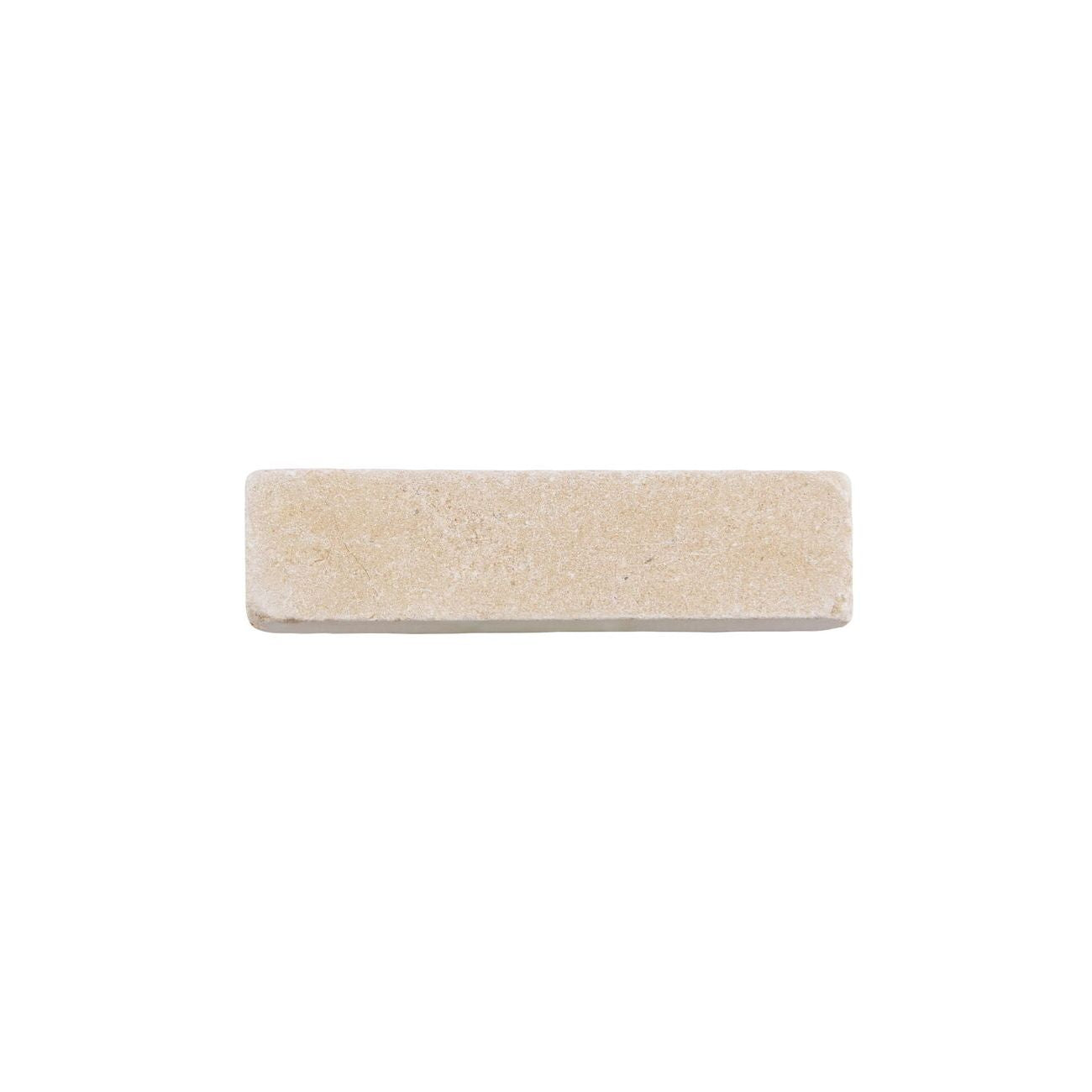 Dijon tumbled limestone 20 x 5cm cream and beige natural stone cobbles fossil markings