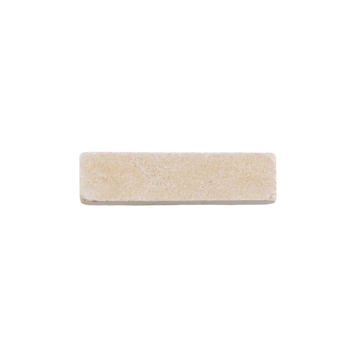 Dijon tumbled limestone 20 x 5cm cream and beige natural stone cobbles fossil markings