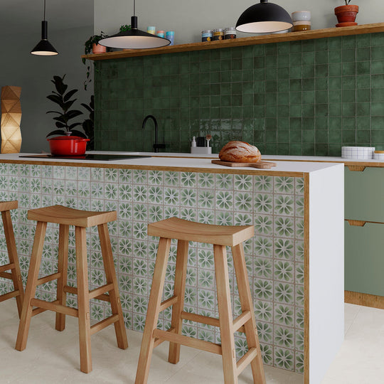 Dakota Flora Peppermint 32 x 62.5cm Porcelain Tile - alternate view