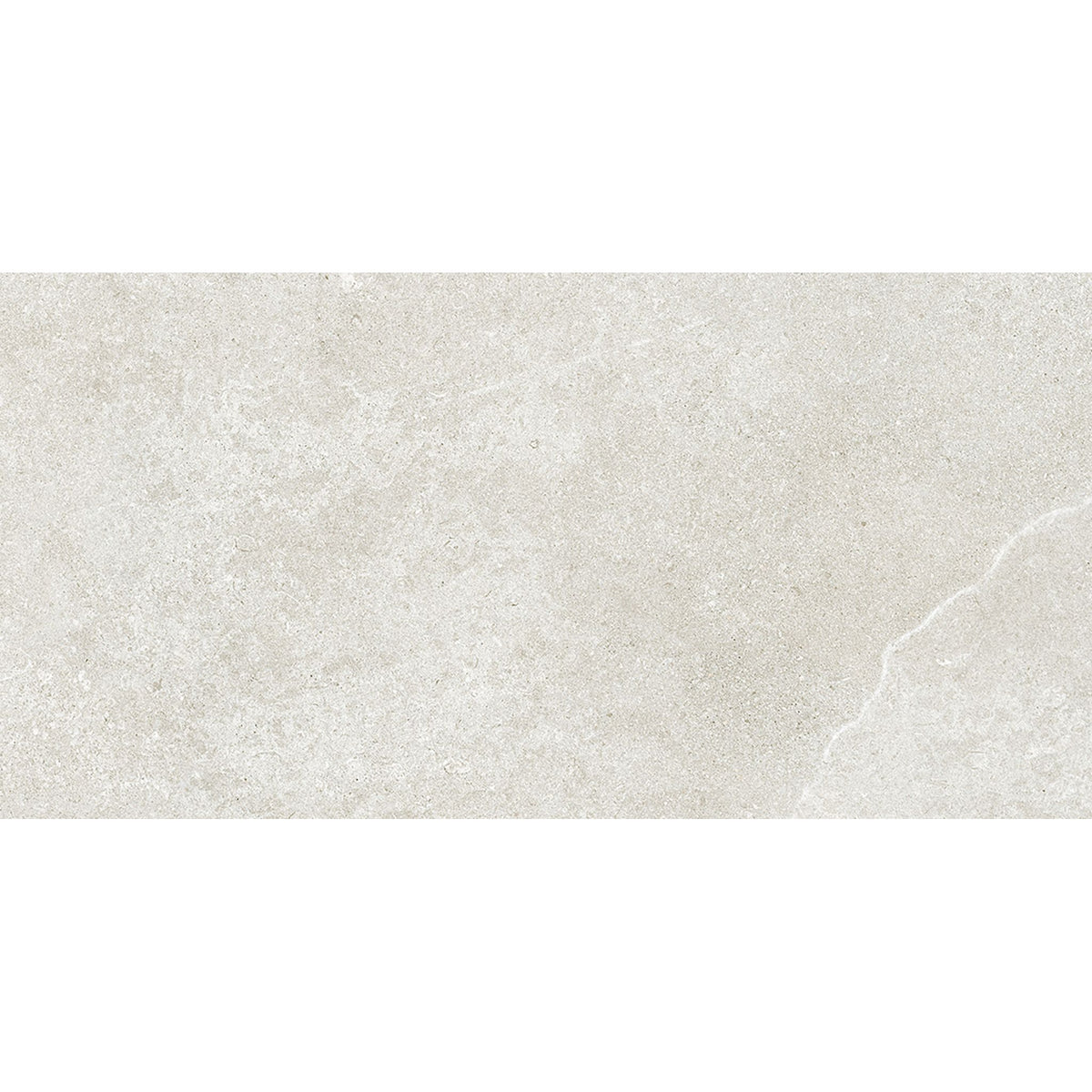Beige textured ceramic tile with a subtle natural stone finish from dorset porcelain white collection