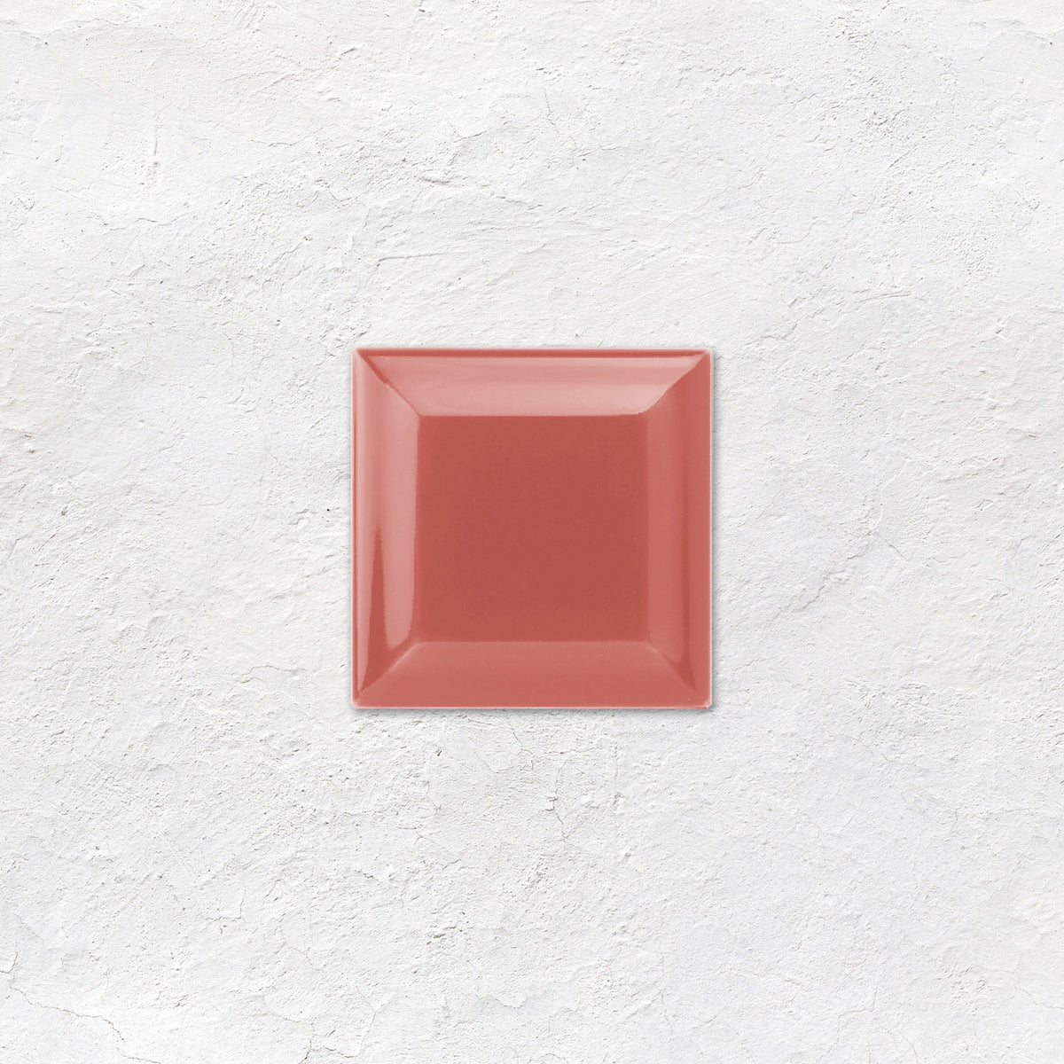Duchy Pink Metro Bevelled Tile 75 x 75mm - Ceramic - Gloss