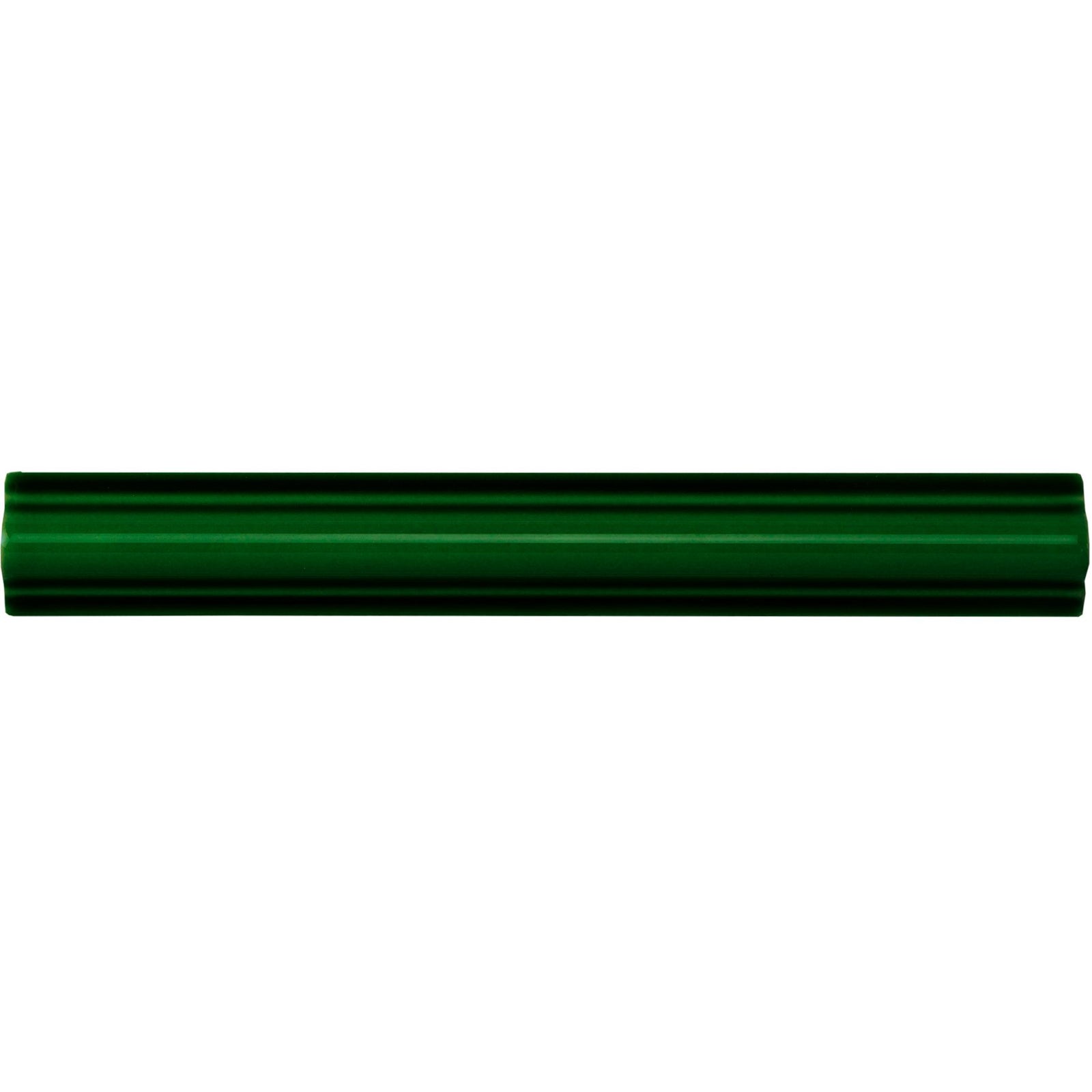 Edwardian Green Astragal Moulding Ceramic Wall Tile 152x21mm