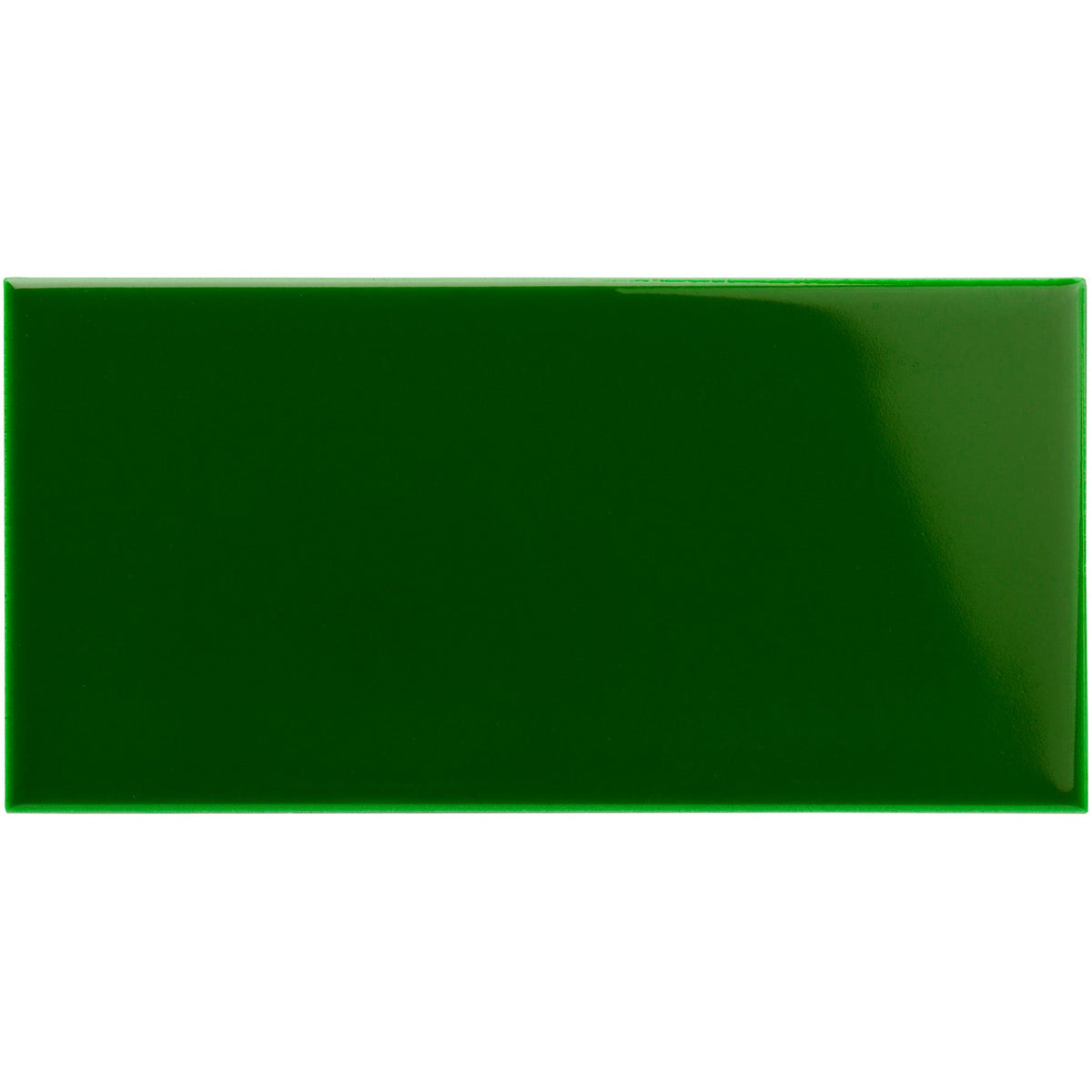 Edwardian Green Half Tile 152x76mm - Ceramic - Gloss
