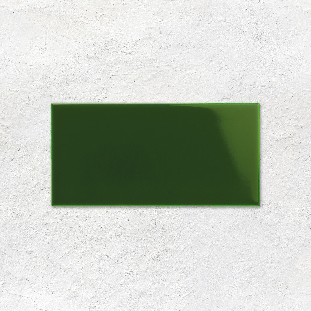 Edwardian Green Half Tile 152x76mm - Ceramic - Gloss