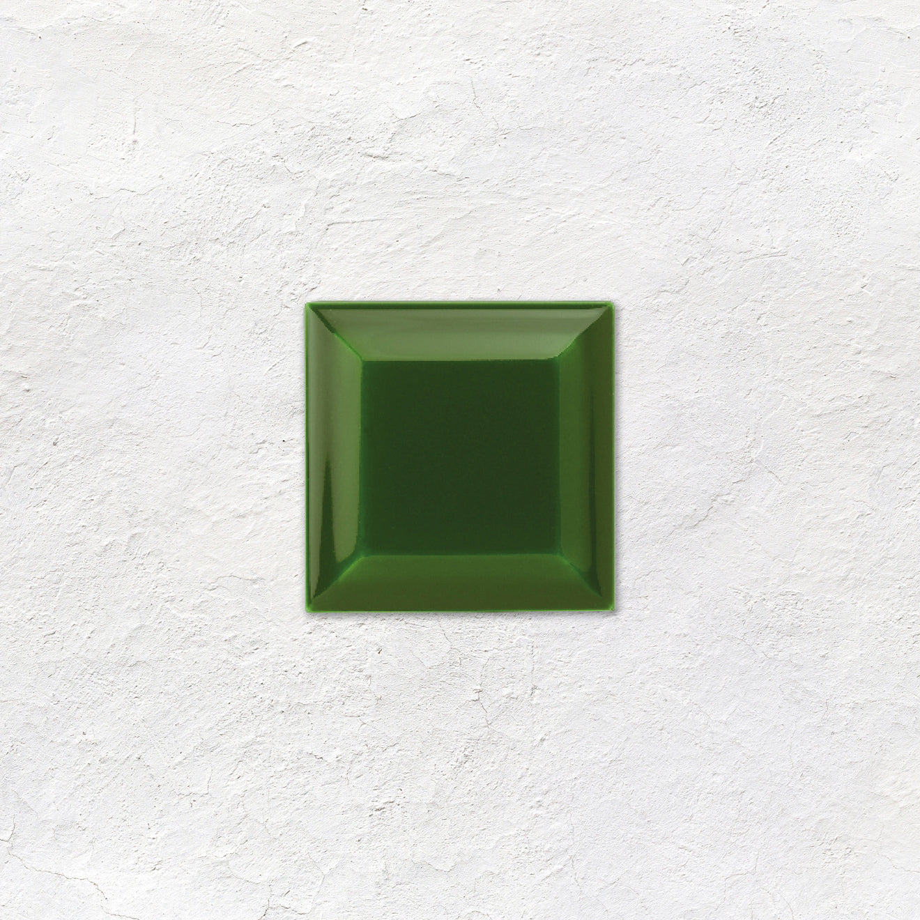 Edwardian Green Metro Bevelled Tile 75 x 75mm