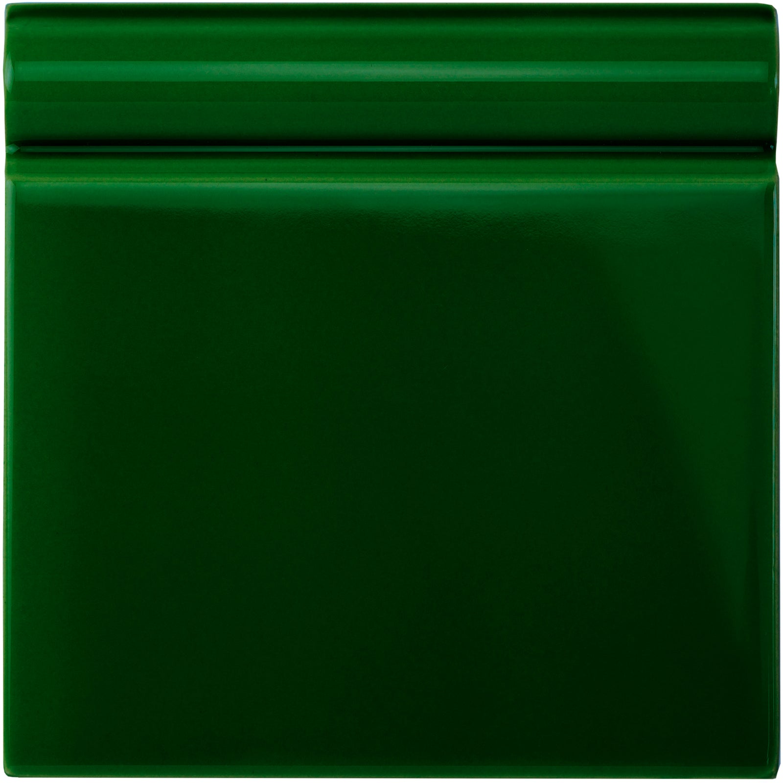 Edwardian Green Skirting Tile 152x152mm