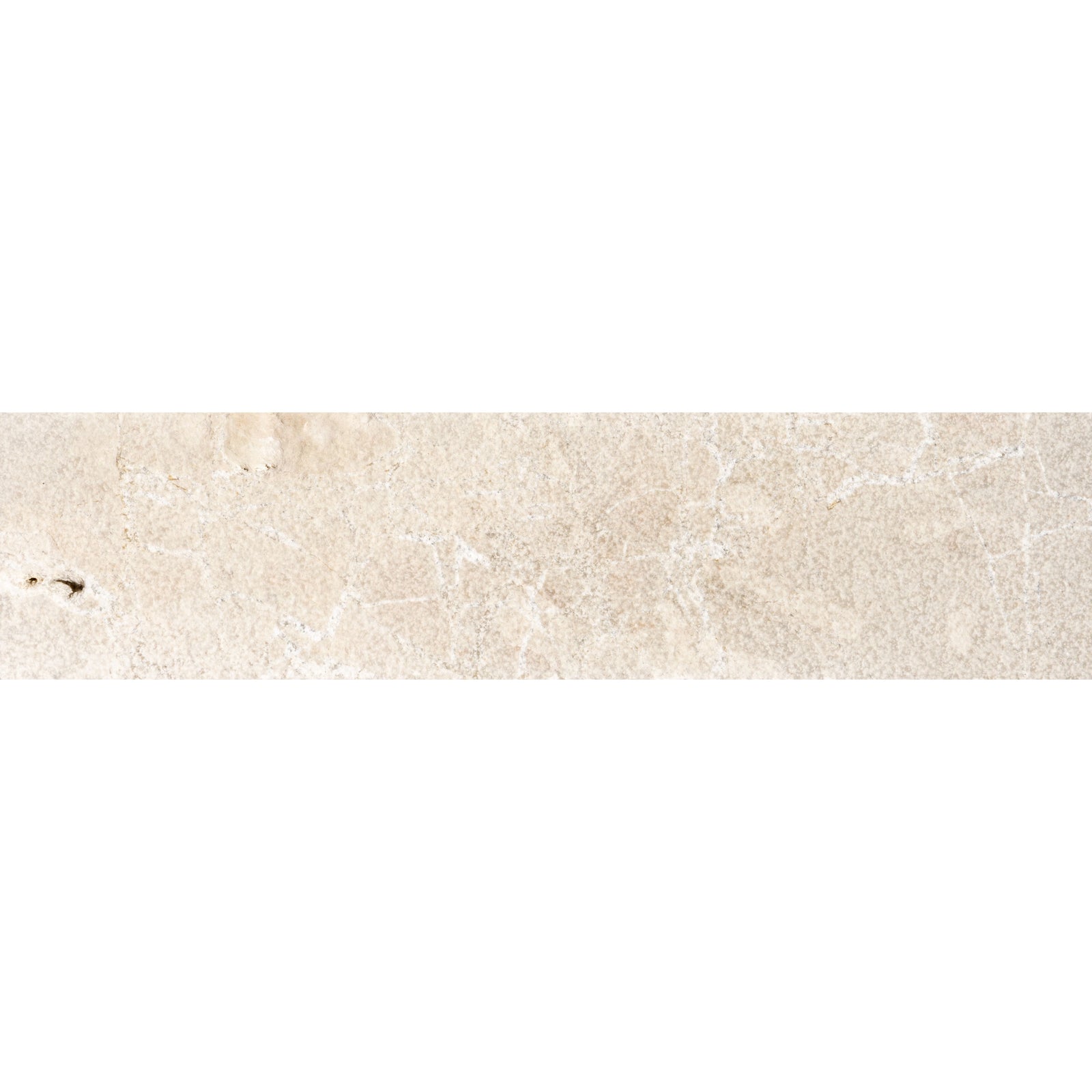 Beige marble tile with subtle veining and natural stone texture from enki limestone parquet velvet finish collection