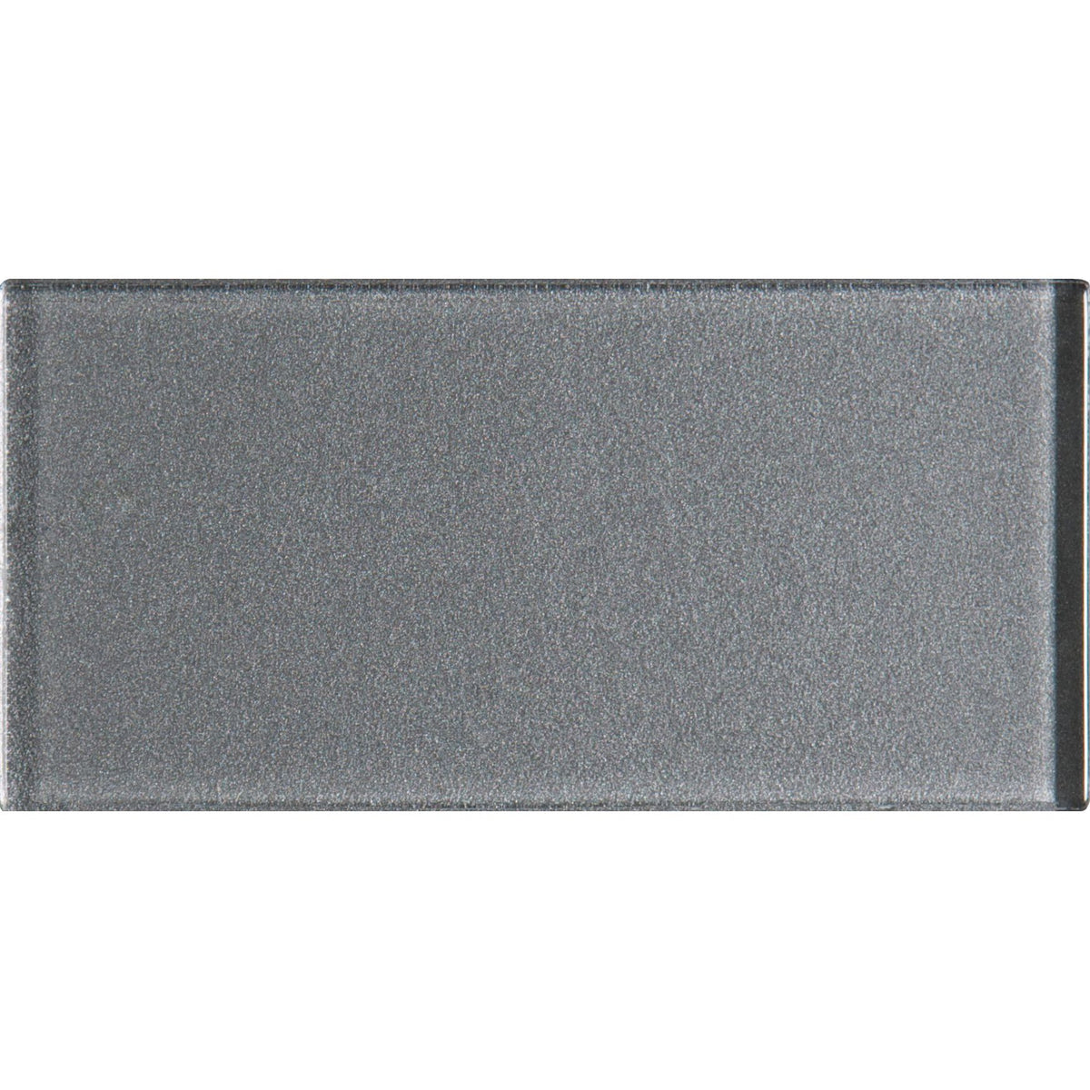 Erebos Metallic Brick 15.2 x 7.5cm Wall Tile - Glass - Grey