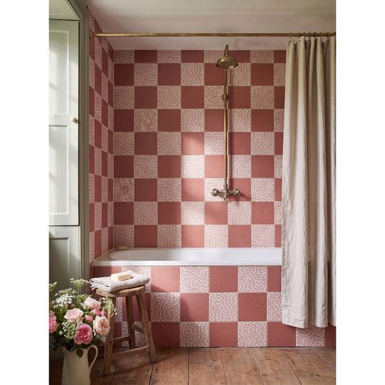 Sanderson Truffle Madder Porcelain Wall & Floor Tile 20x20cm - alternate view