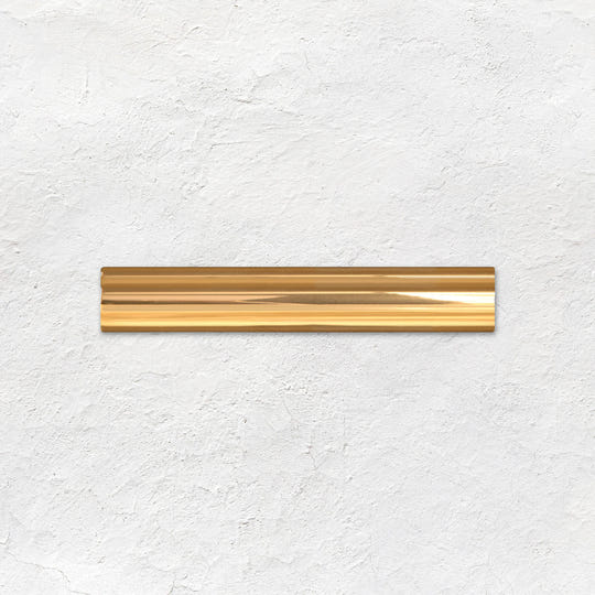Gold (metallic) Sigma Moulding Ceramic Wall Tile 152x26mm - Yellow & Gold