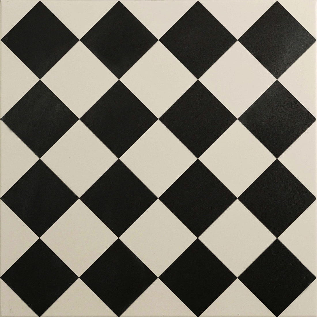 Harlequin Small Black on Chalk - Hyperion Tiles