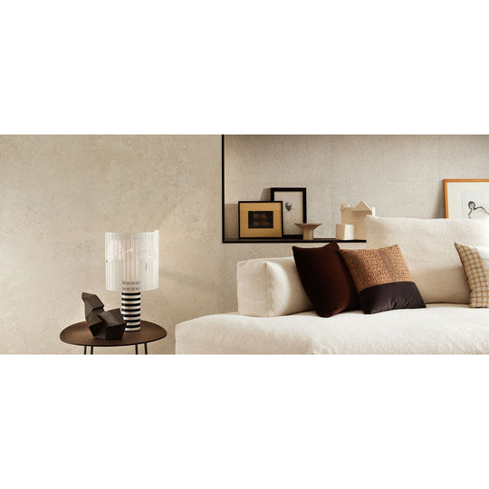 Lims Ivory Matt 75 x 75cm beige stone-effect tile with a subtle speckled pattern