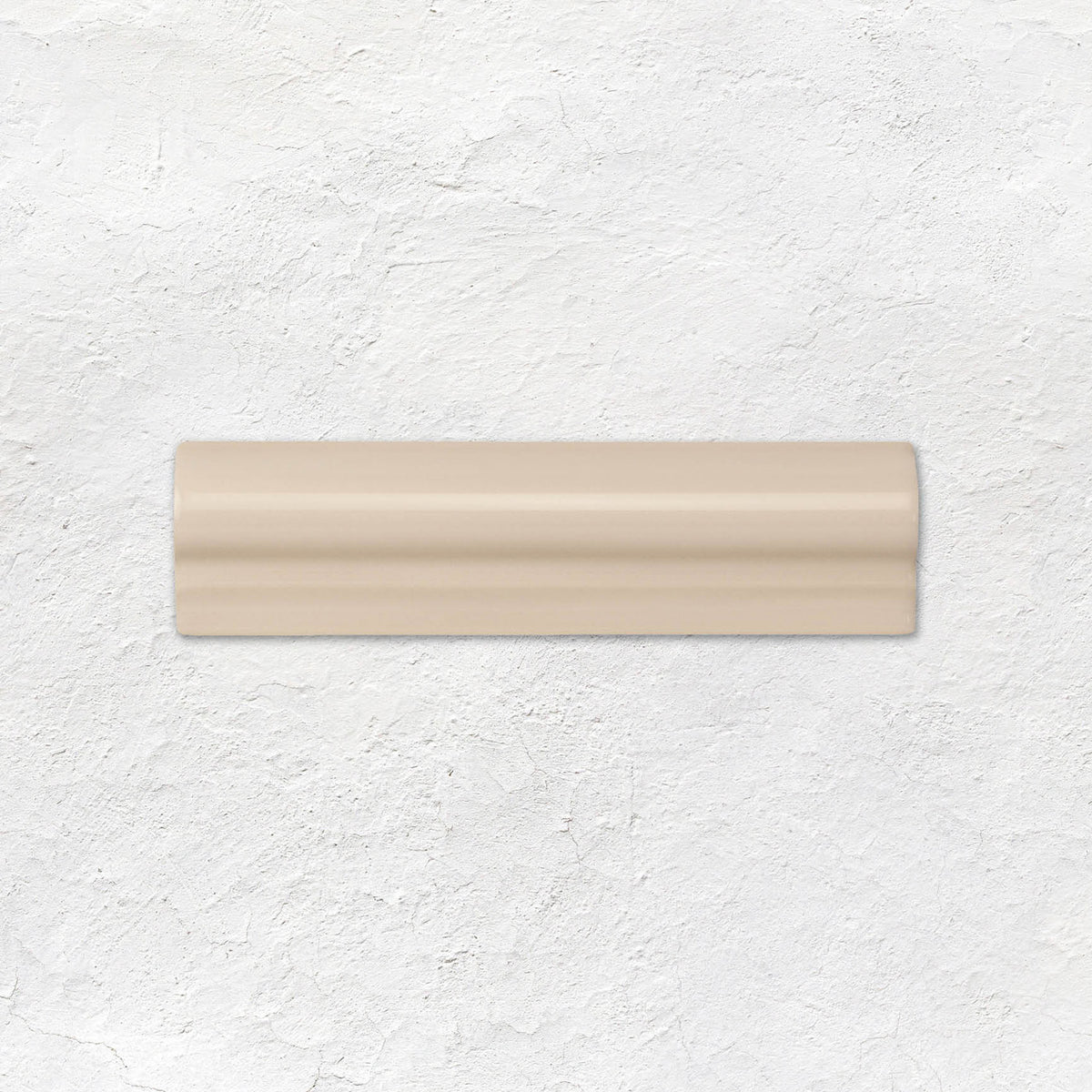 Ivory Albert Moulding Ceramic Wall Tile 152x40mm - Gloss - Cream & Beige