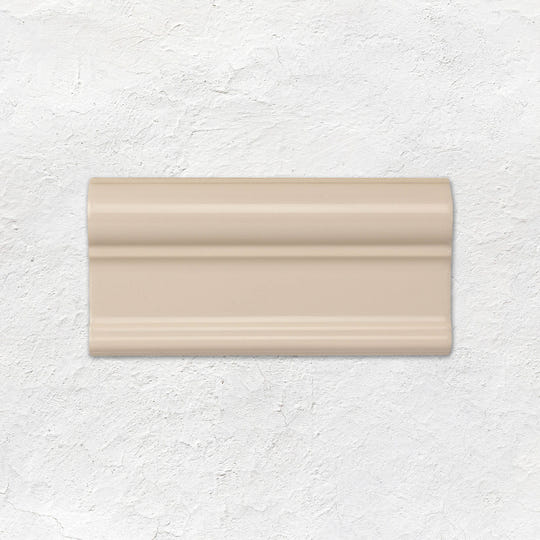 Ivory Victoria Moulding Ceramic Wall Tile 152x75mm - Gloss - Cream & Beige