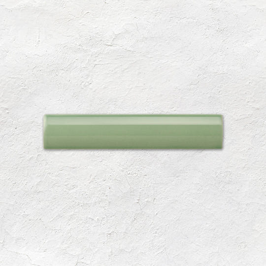 Jade Breeze External Corner Trim Ceramic Wall Tile 152x30mm - Gloss - Green