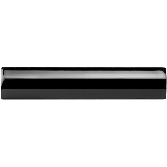 Jet Black External Corner Trim Ceramic Wall Tile 152x30mm - alternate view