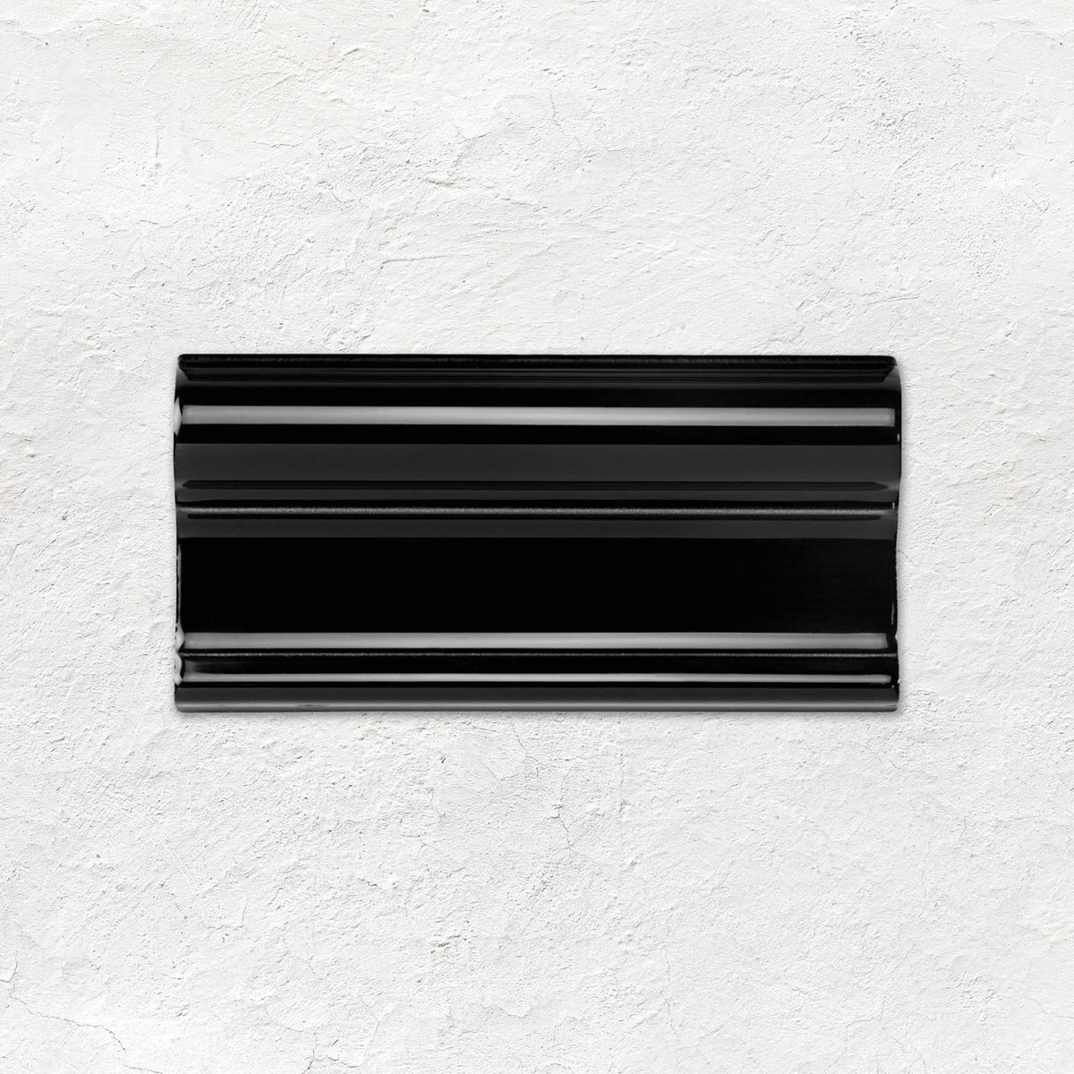 Jet Black Victoria Moulding Ceramic Wall Tile 152x75mm - Gloss